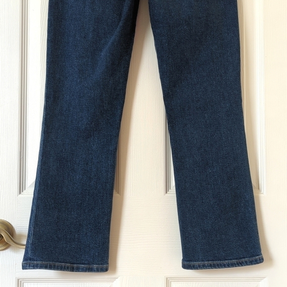 Joe's Jeans The Callie Dark Wash High Rise Cropped Boot Cut Button Fly Jeans 25 - Picture 6 of 14
